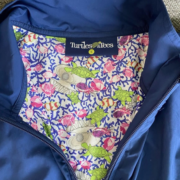 Turtle & Tees Girls Golf Jacket Kids Large - Picture 3 of 5